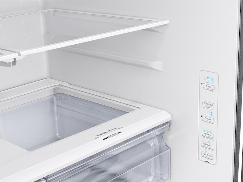 27 cu. ft. Large Capacity 3-Door French Door Refrigerator with External Water & Ice Dispenser in Stainless Steel