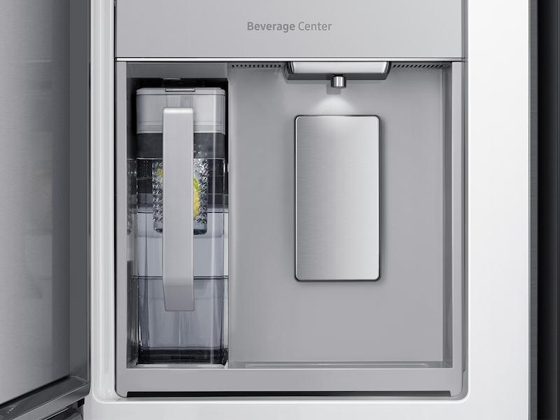 23 cu. ft. Smart Counter Depth 4-Door Flex™ Refrigerator with Beverage Center and Dual Ice Maker in Black Stainless Steel