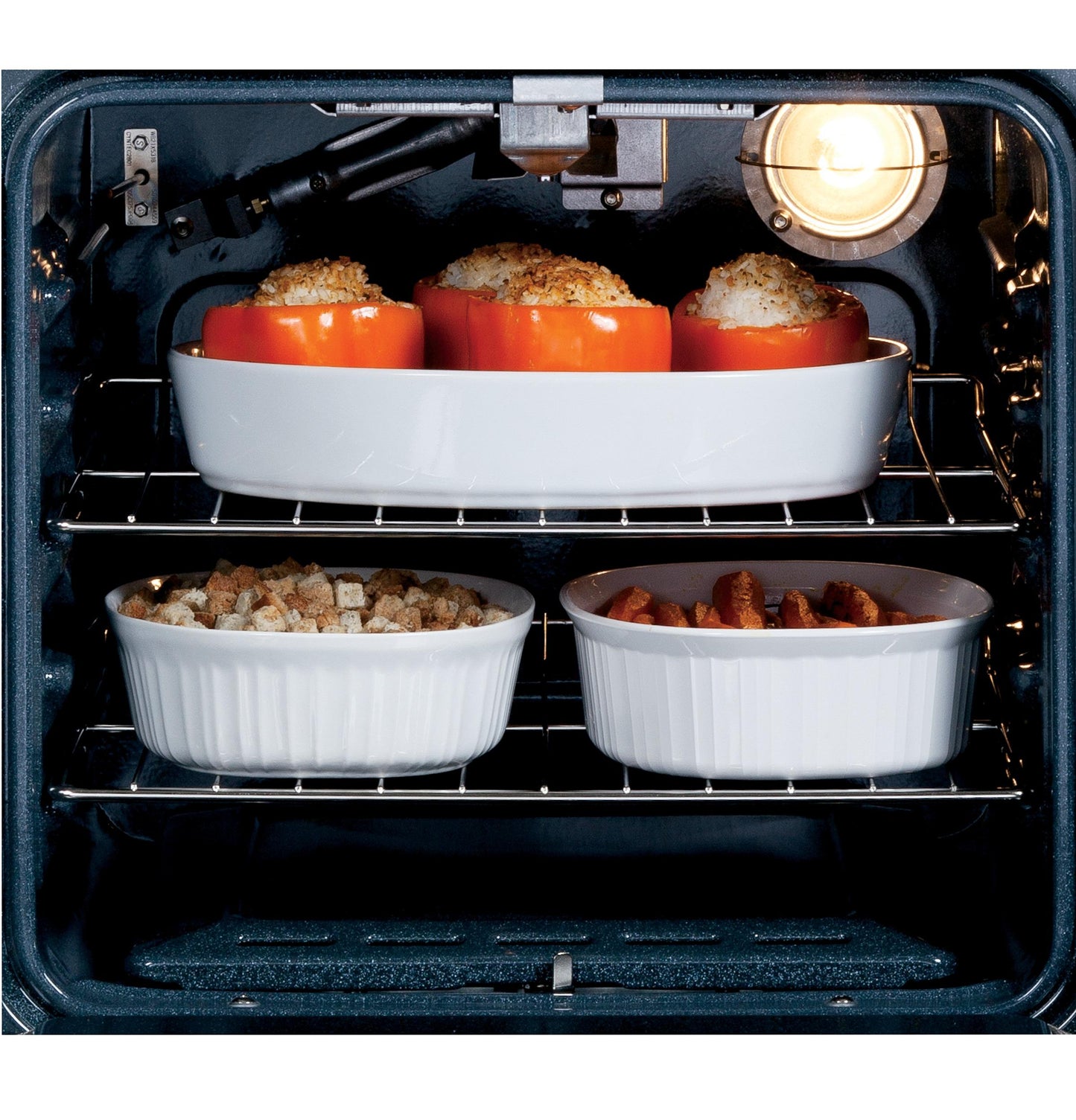 JRP20WJWW GE® 24" Electric Single Self-Cleaning Wall Oven