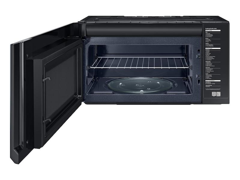 Samsung ME21A706BQN Bespoke Over-the-Range Microwave 2.1 cu. ft. with Sensor Cooking in Fingerprint Resistant Navy Steel