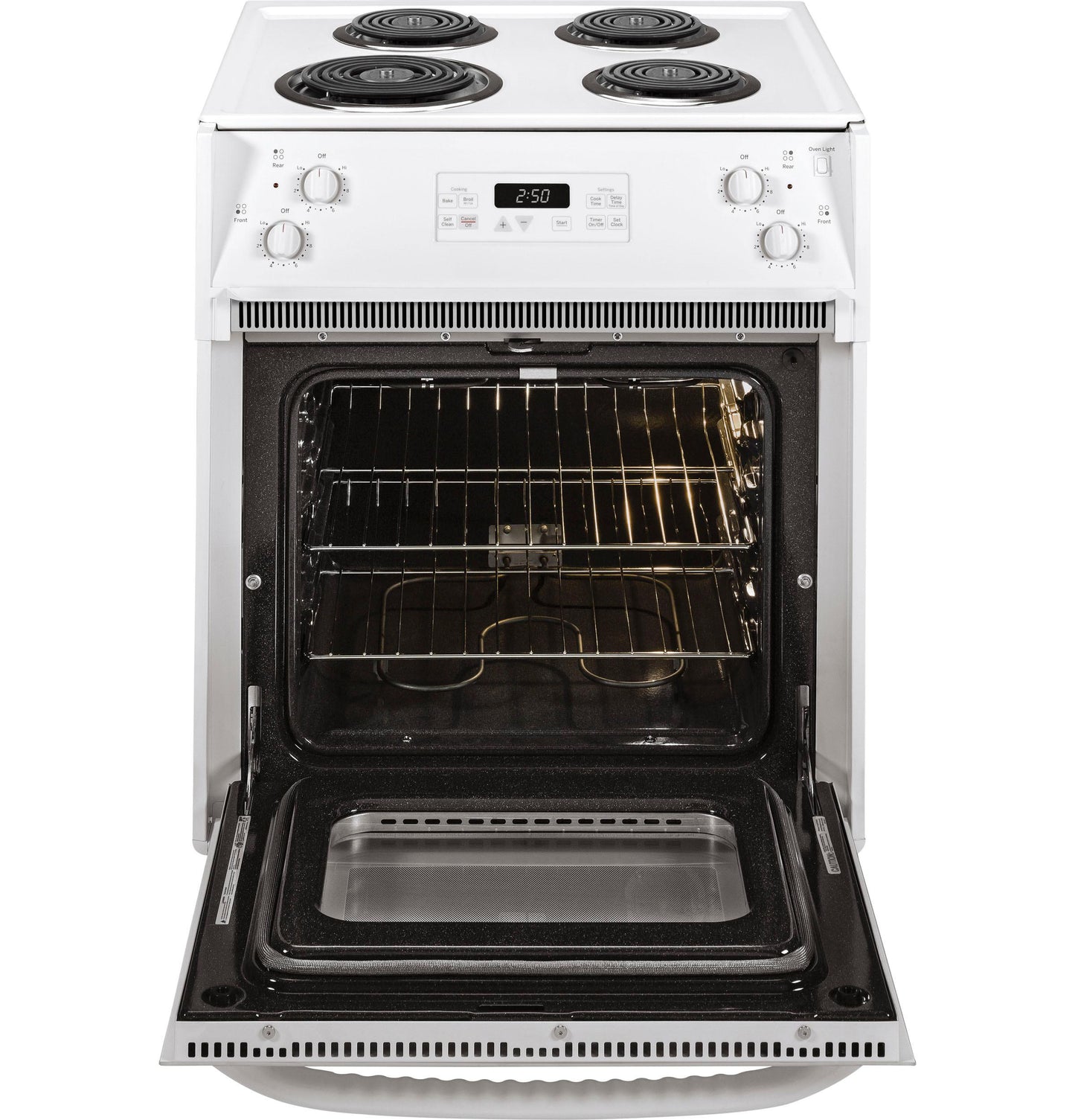JM250DTWW GE® 27" Drop-In Electric Range