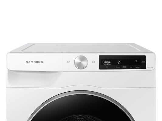 Samsung DV25B6900HW 4.0 cu. ft. Heat Pump Dryer with AI Smart Dial and Wi-Fi Connectivity in White