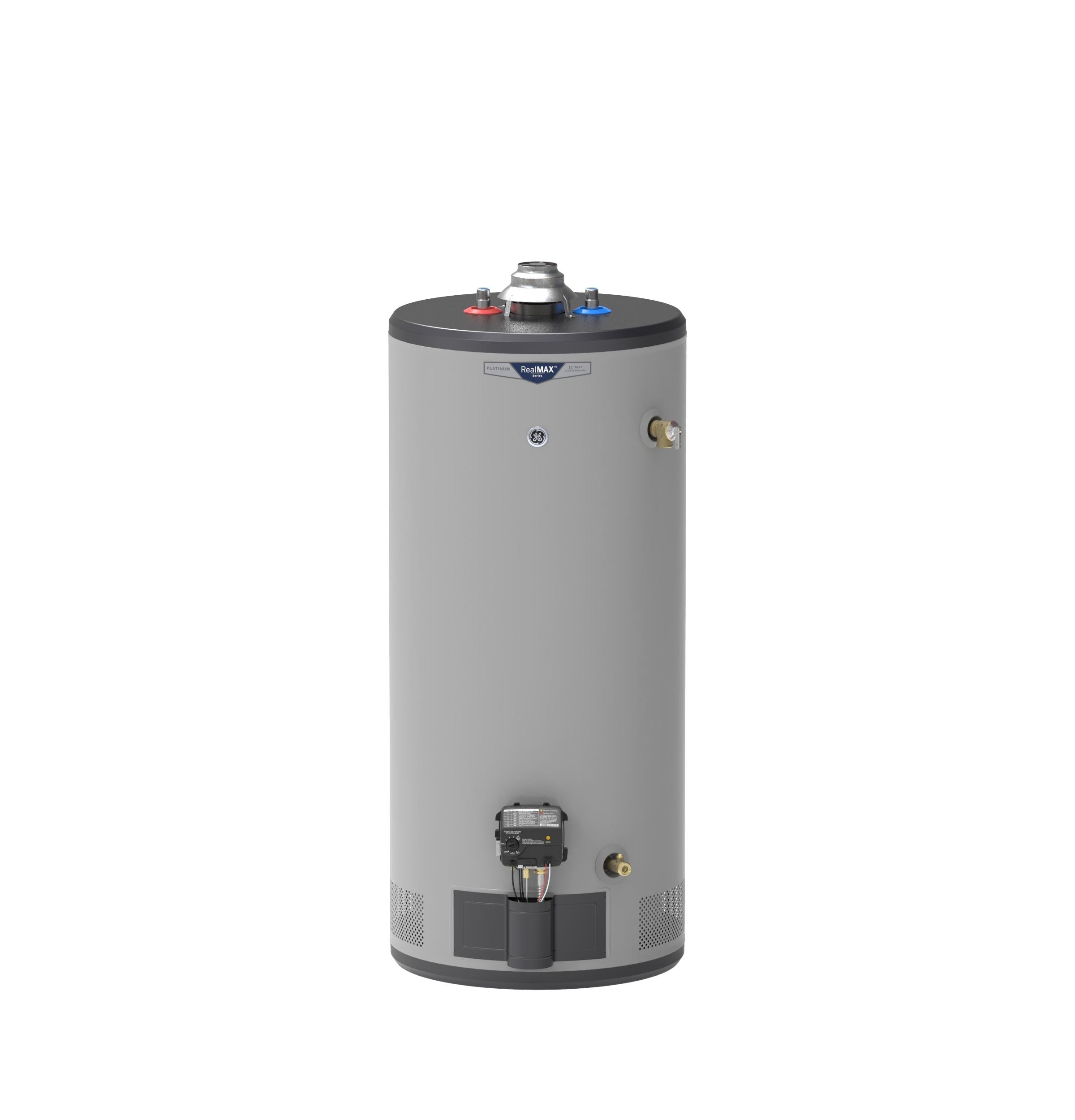 GE RealMAX Platinum 40-Gallon Short Natural Gas Atmospheric Water Heater