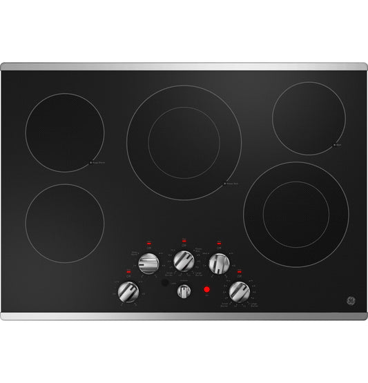JEP5030STSS GE® 30" Built-In knob Control Electric Cooktop