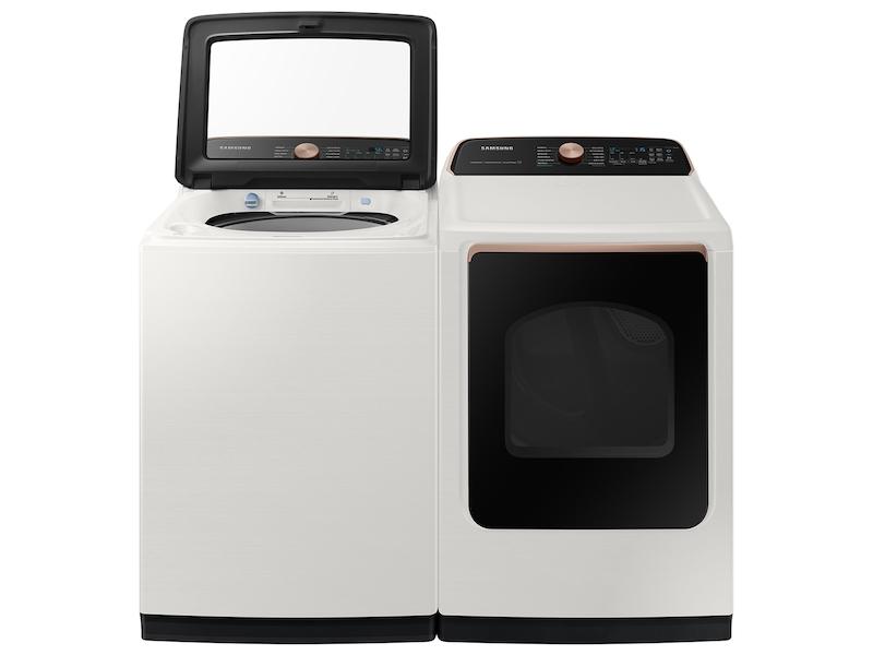 Samsung DVE55A7300E 7.4 cu. ft. Smart Electric Dryer with Steam Sanitize+ in Ivory