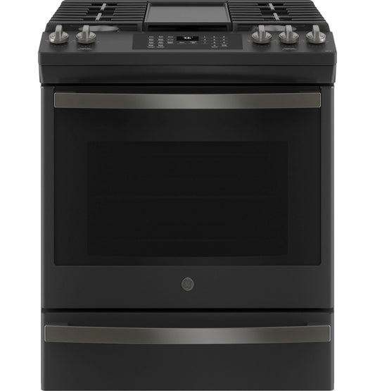 GE® 30" Slide-In Front-Control Convection Gas Range with No Preheat Air Fry