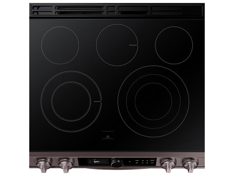 Bespoke Smart Slide-in Electric Range 6.3 cu. ft. with Smart Dial & Air Fry in Tuscan Steel