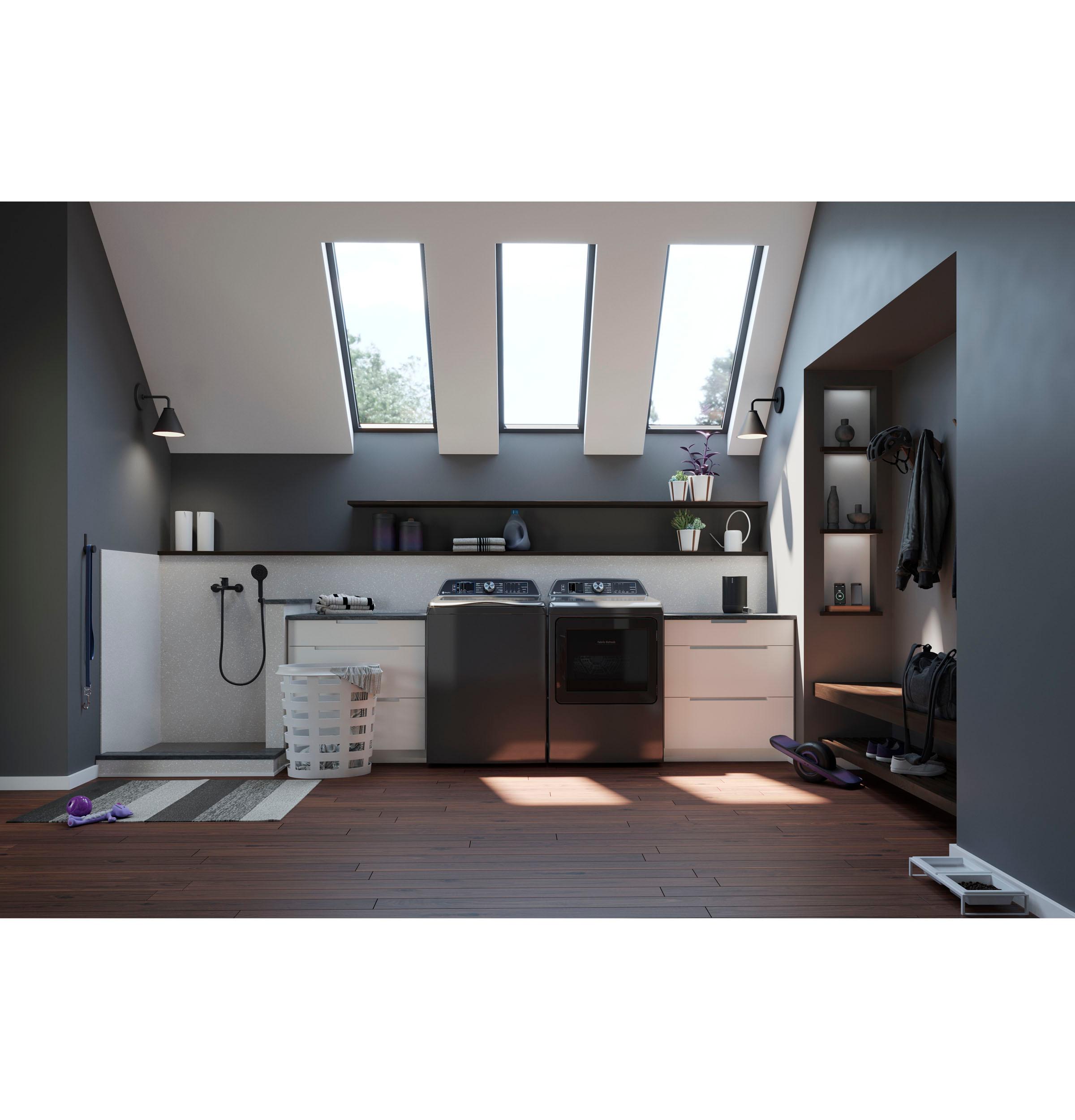 PTD90EBPTDG GE Profile™ ENERGY STAR® 7.3 cu. ft. Capacity Smart Electric Dryer with Fabric Refresh