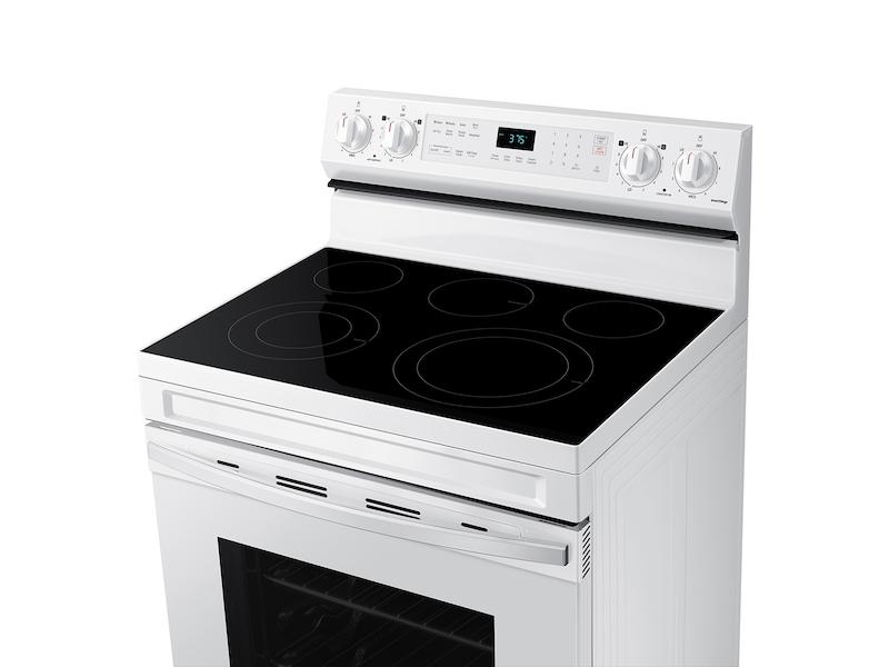 6.3 cu. ft. Smart Freestanding Electric Range with No-Preheat Air Fry & Convection in White