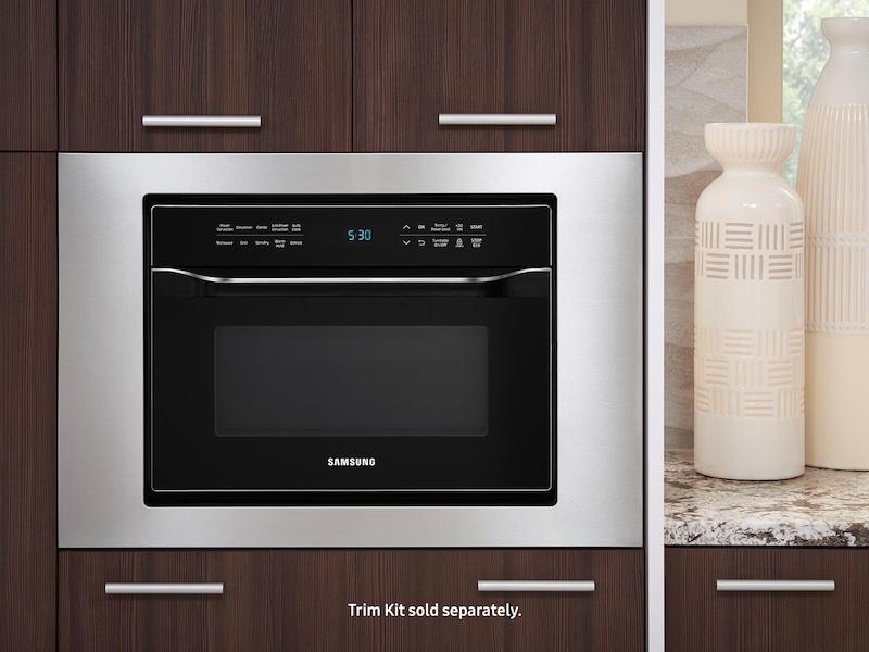 Samsung MC12J8035CT 1.2 cu. ft. PowerGrill Duo™ Countertop Microwave with Power Convection and Built-In Application in Black