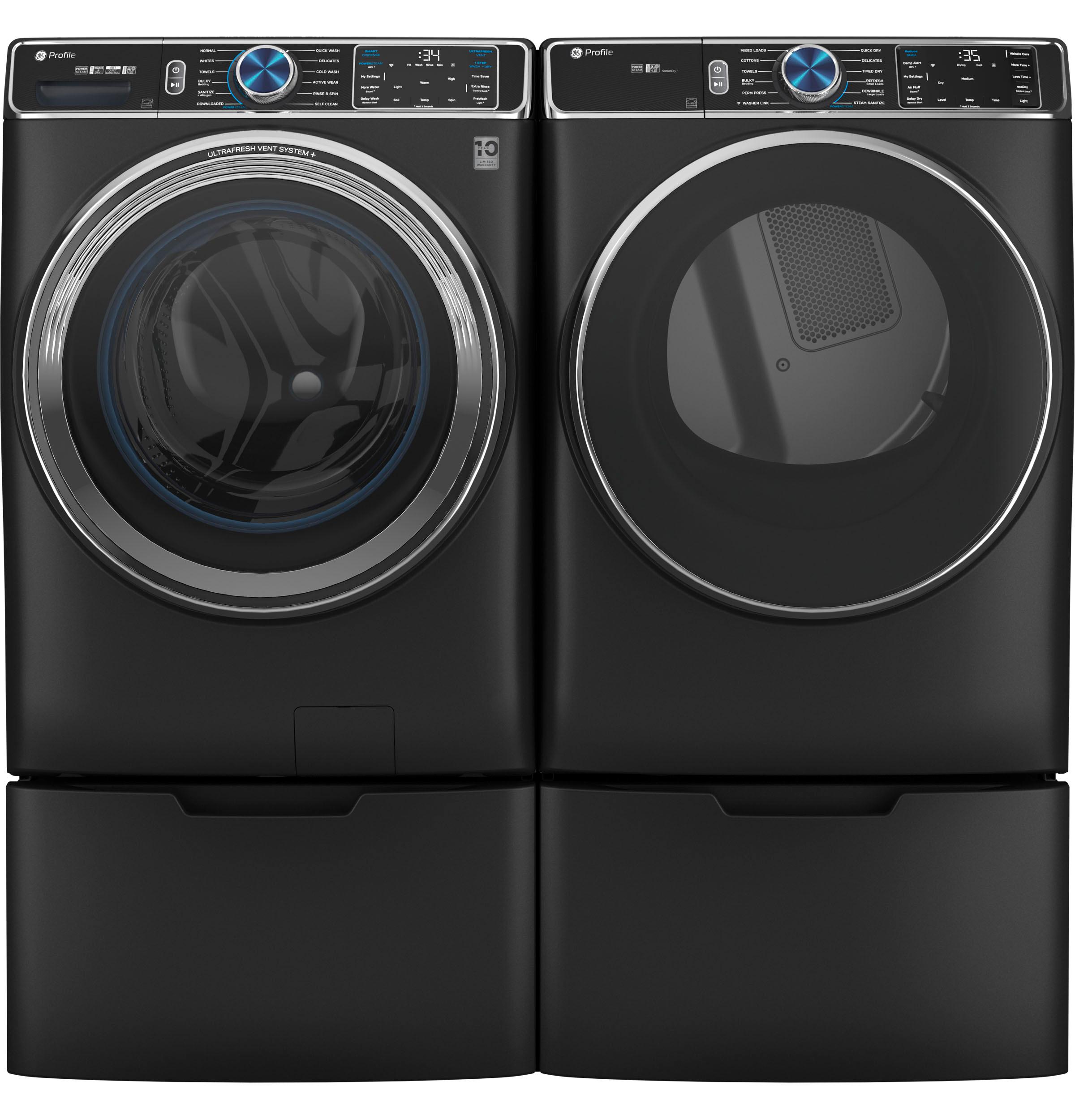 GE Profile™ ENERGY STAR® 7.8 cu. ft. Capacity Smart Front Load Gas Dryer with Steam and Sanitize Cycle