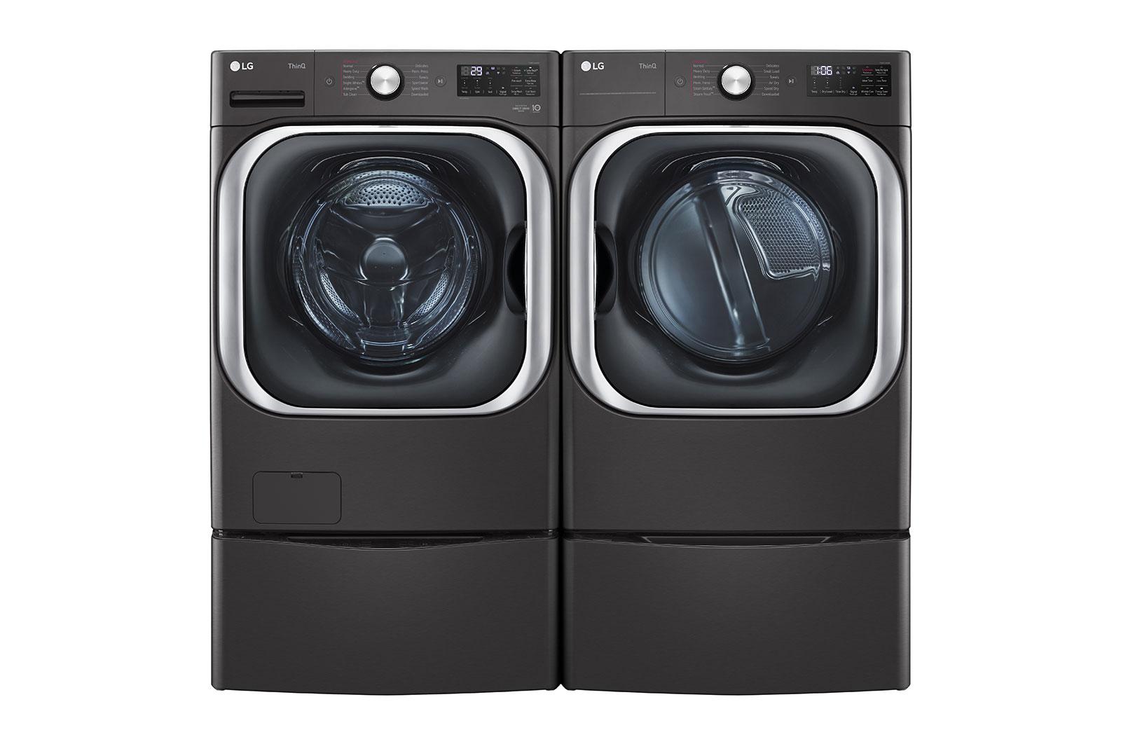 Lg 9.0 cu. ft. Mega Capacity Smart wi-fi Enabled Front Load Electric Dryer with TurboSteam™ and Built-In Intelligence