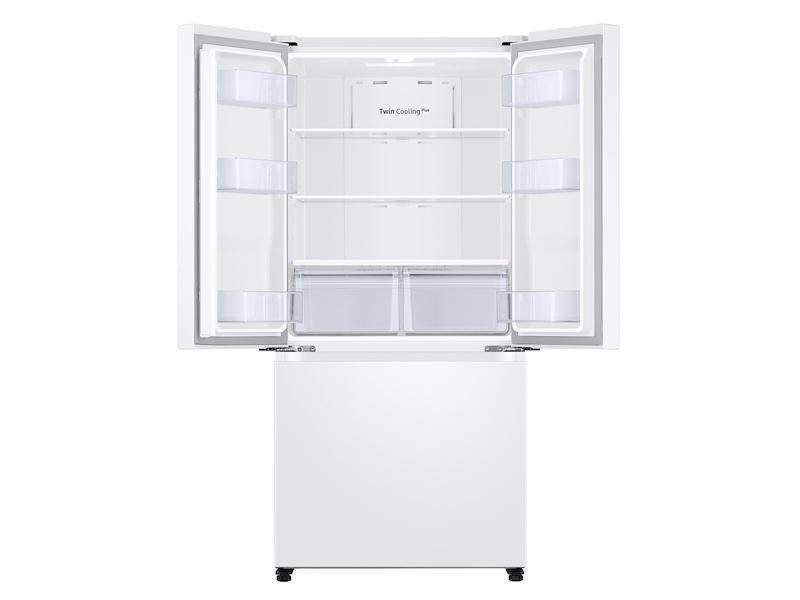 19.5 cu. ft. Smart 3-Door French Door Refrigerator in White