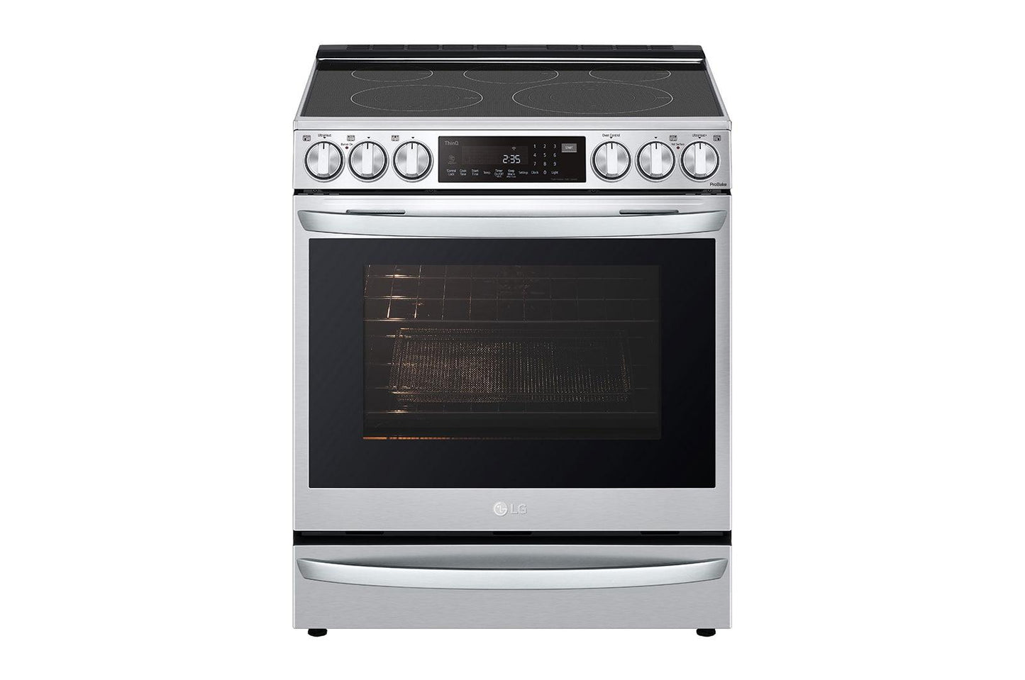 Lg LSEL6337F 6.3 cu. ft. Smart Wi-Fi Enabled ProBake Convection® InstaView™ Electric Slide-in Range with Air Fry