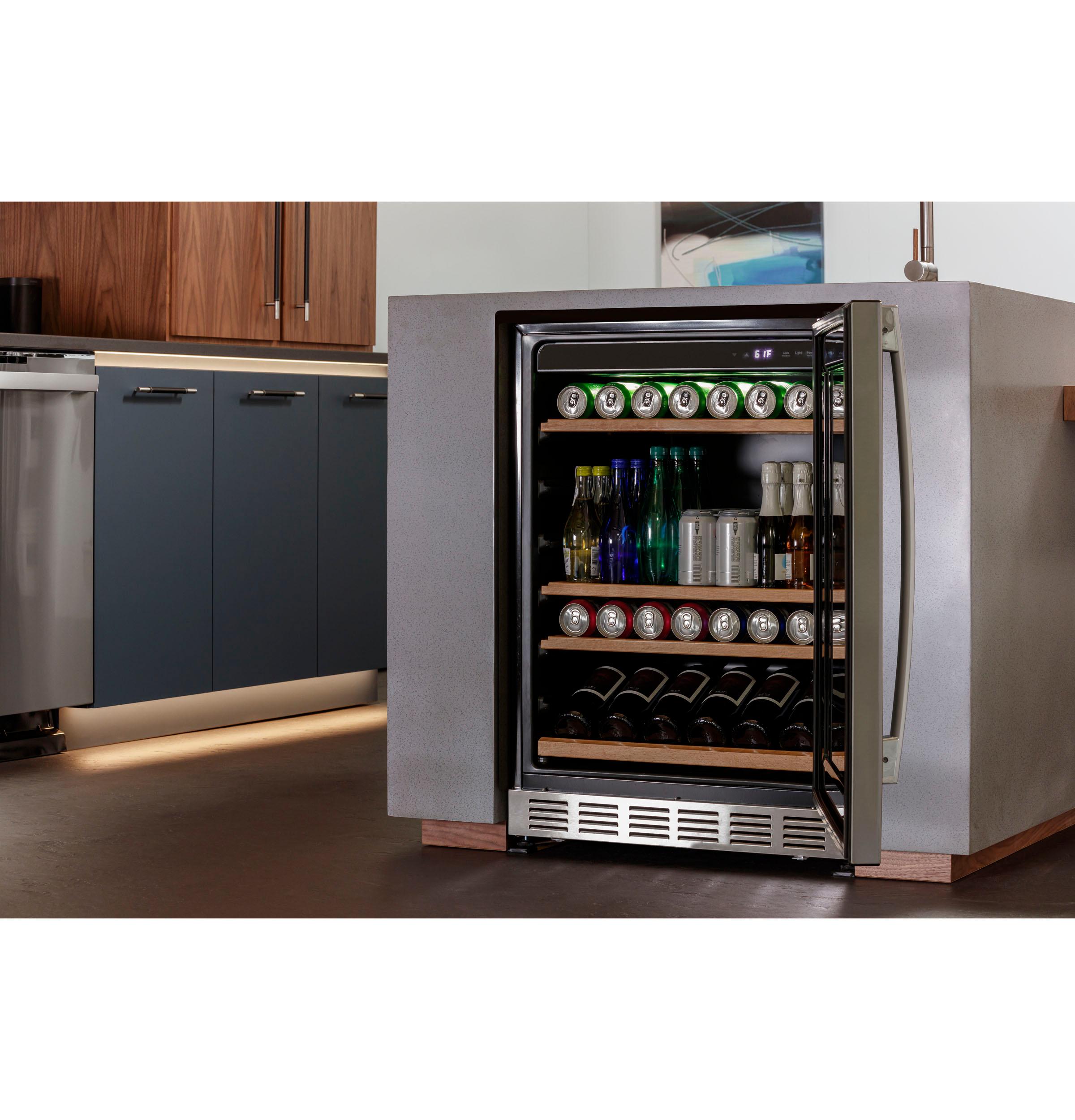 PVS06BSPSS GE Profile™ 155-Can or 52-Bottle Beverage Center