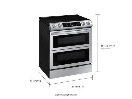 6.3 cu ft. Smart Slide-in Electric Range with Smart Dial, Air Fry, & Flex Duo™ in Stainless Steel