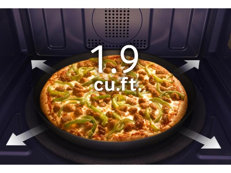 Samsung 30" Smart Microwave Combination Wall Oven with Steam Cook in Black Stainless Steel