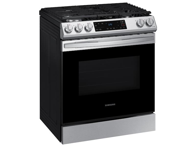 SAMSUNG 6.0 cu. ft. Smart Slide-in Gas Range in Stainless Steel