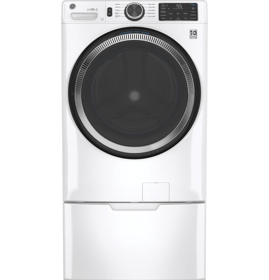 GFW550SSNWW GE® ENERGY STAR 4.8 cu. ft. Capacity Smart Front Load ® Washer with UltraFresh Vent System with OdorBlock™ and Sanitize w/Oxi