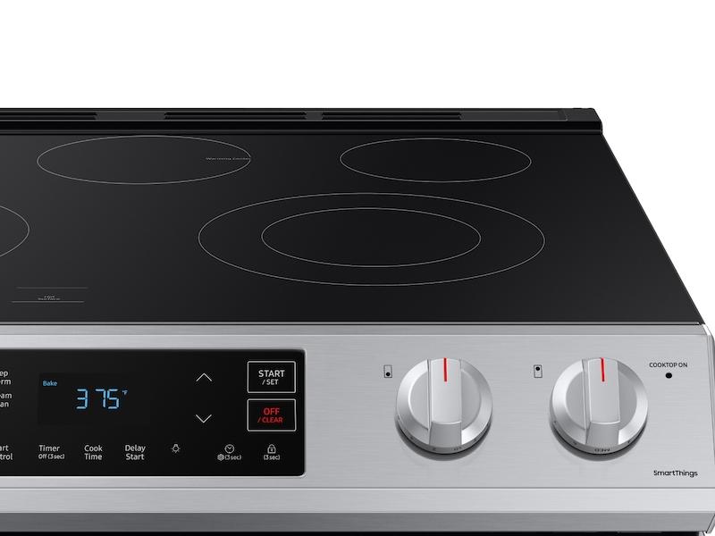 SAMSUNG 6.3 cu. ft. Smart Slide-in Electric Range in Stainless Steel