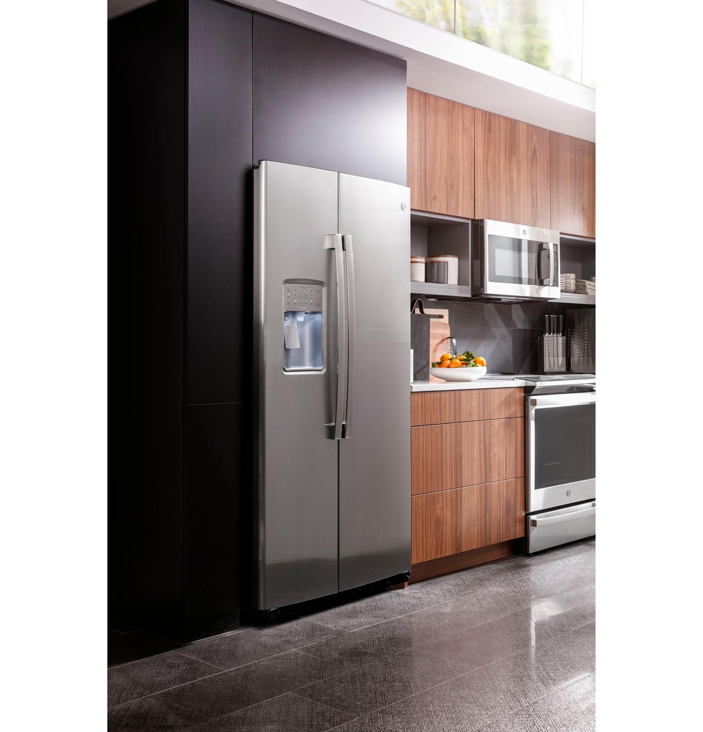 PZS22MYKFS GE Profile™ 21.9 Cu. Ft. Counter-Depth Side-By-Side Refrigerator