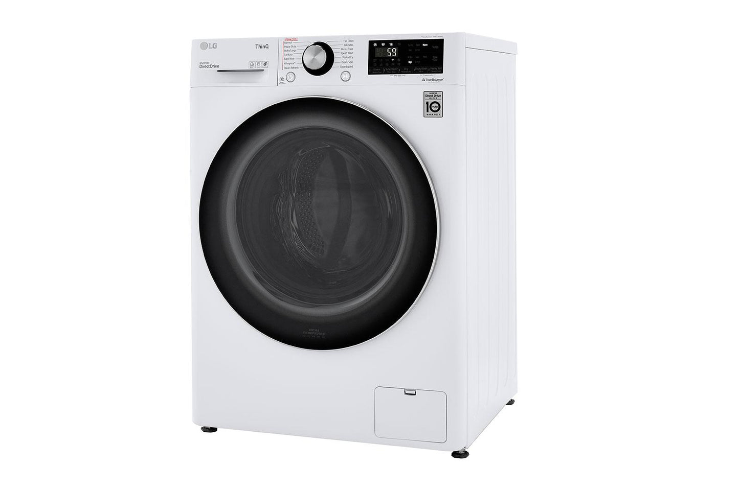 Lg WM3555HWA 2.4 cu. ft. Smart Wi-Fi Enabled Compact Front Load All-In-One Washer/Dryer Combo with Built-In Intelligence