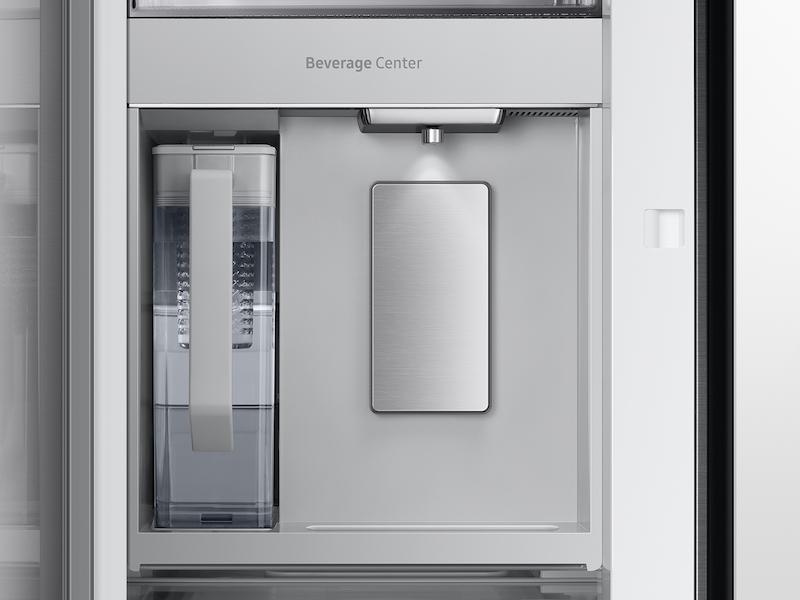 Bespoke 3-Door French Door Refrigerator (24 cu. ft.) with Beverage Center™ in White Glass