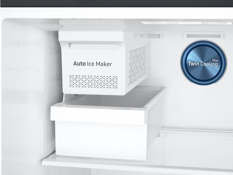 Samsung RT18M6215SG 18 cu. ft. Top Freezer Refrigerator with FlexZone™ and Ice Maker in Black Stainless Steel