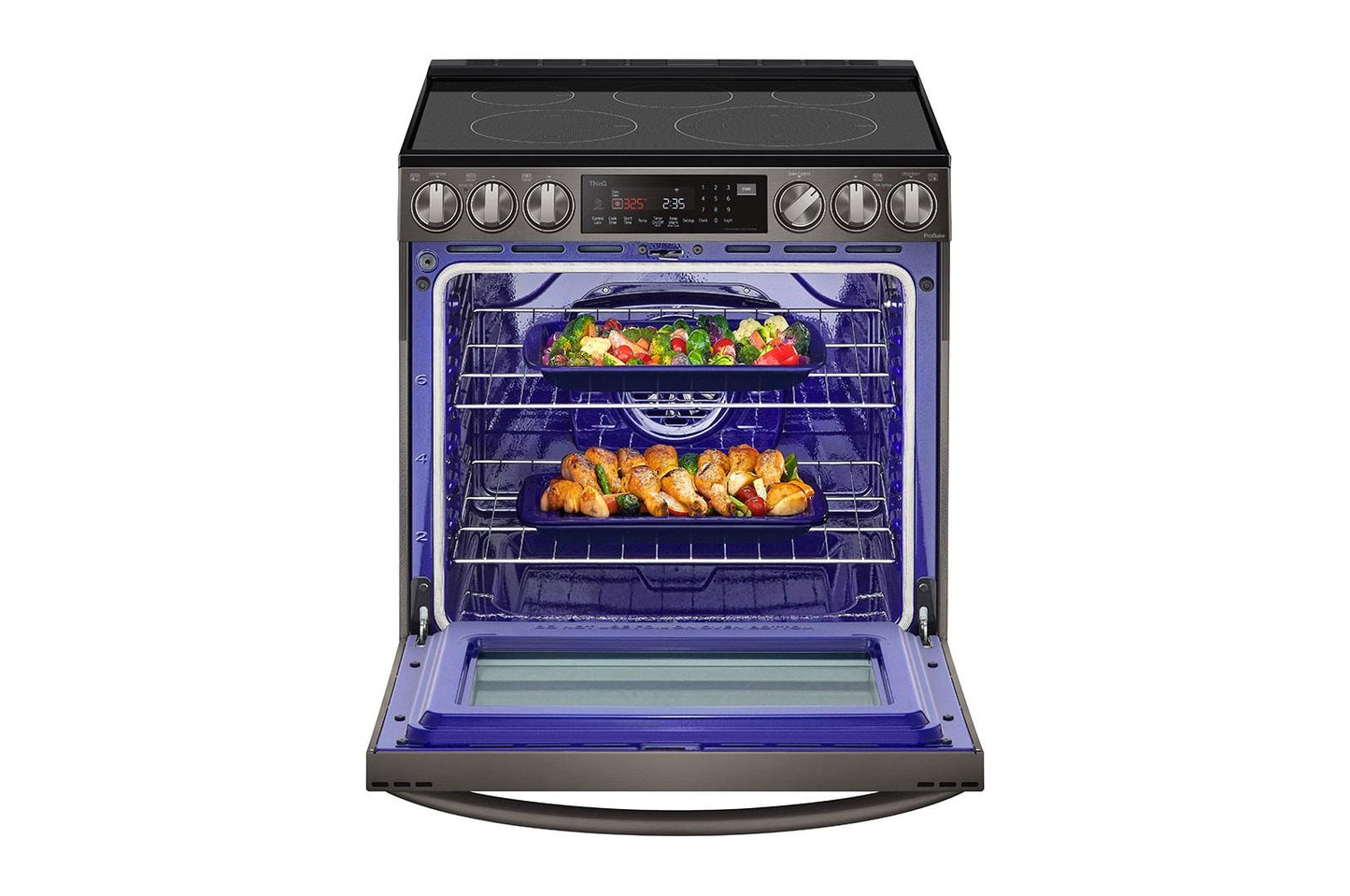 Lg LSEL6337D 6.3 cu. ft. Smart Wi-Fi Enabled ProBake Convection® InstaView™ Electric Slide-in Range with Air Fry