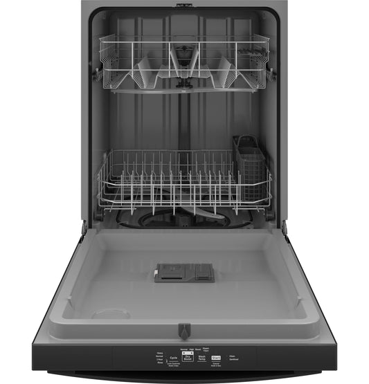 GDT535PGRBB GE® ENERGY STAR® Top Control with Plastic Interior Dishwasher with Sanitize Cycle & Dry Boost