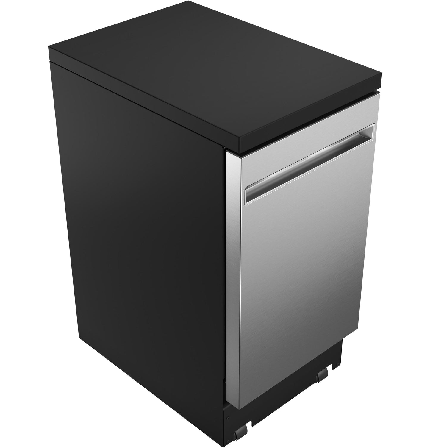 GPT145SSLSS GE® ENERGY STAR® 18" Stainless Steel Interior Portable Dishwasher with Sanitize Cycle