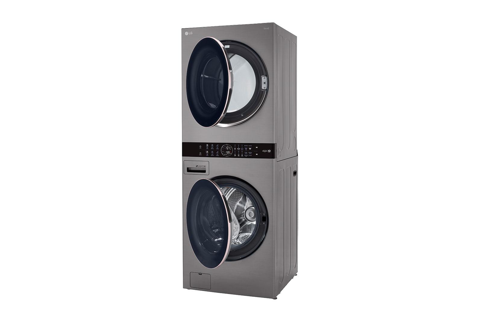 Lg Single Unit Front Load LG WashTower™ with Center Control™ 4.5 cu. ft. Washer and 7.4 cu. ft. Gas Dryer