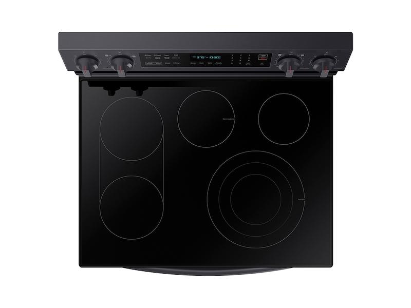 Samsung NE63A6711SG 6.3 cu. ft. Smart Freestanding Electric Range with No-Preheat Air Fry, Convection+ & Griddle in Black Stainless Steel