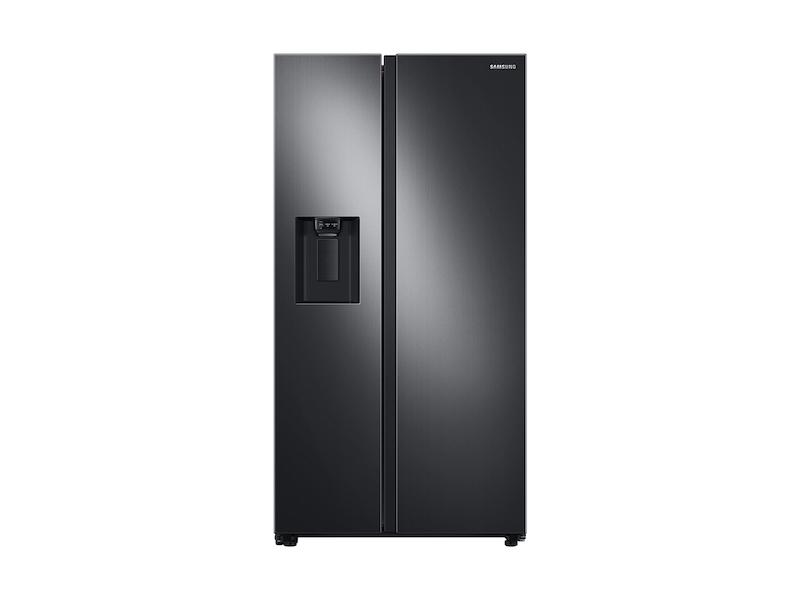 Samsung 27.4 cu. ft. Large Capacity Side-by-Side Refrigerator in Black Stainless Steel