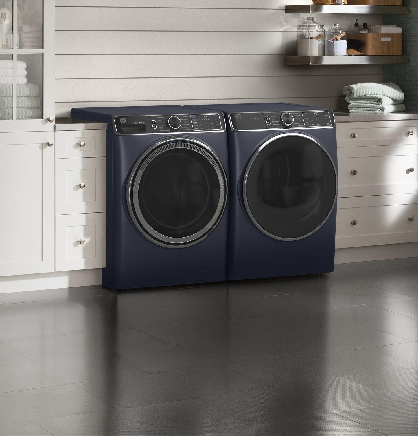 GE® ENERGY STAR® 7.8 cu. ft. Capacity Smart Front Load Electric Dryer with Steam and Sanitize Cycle