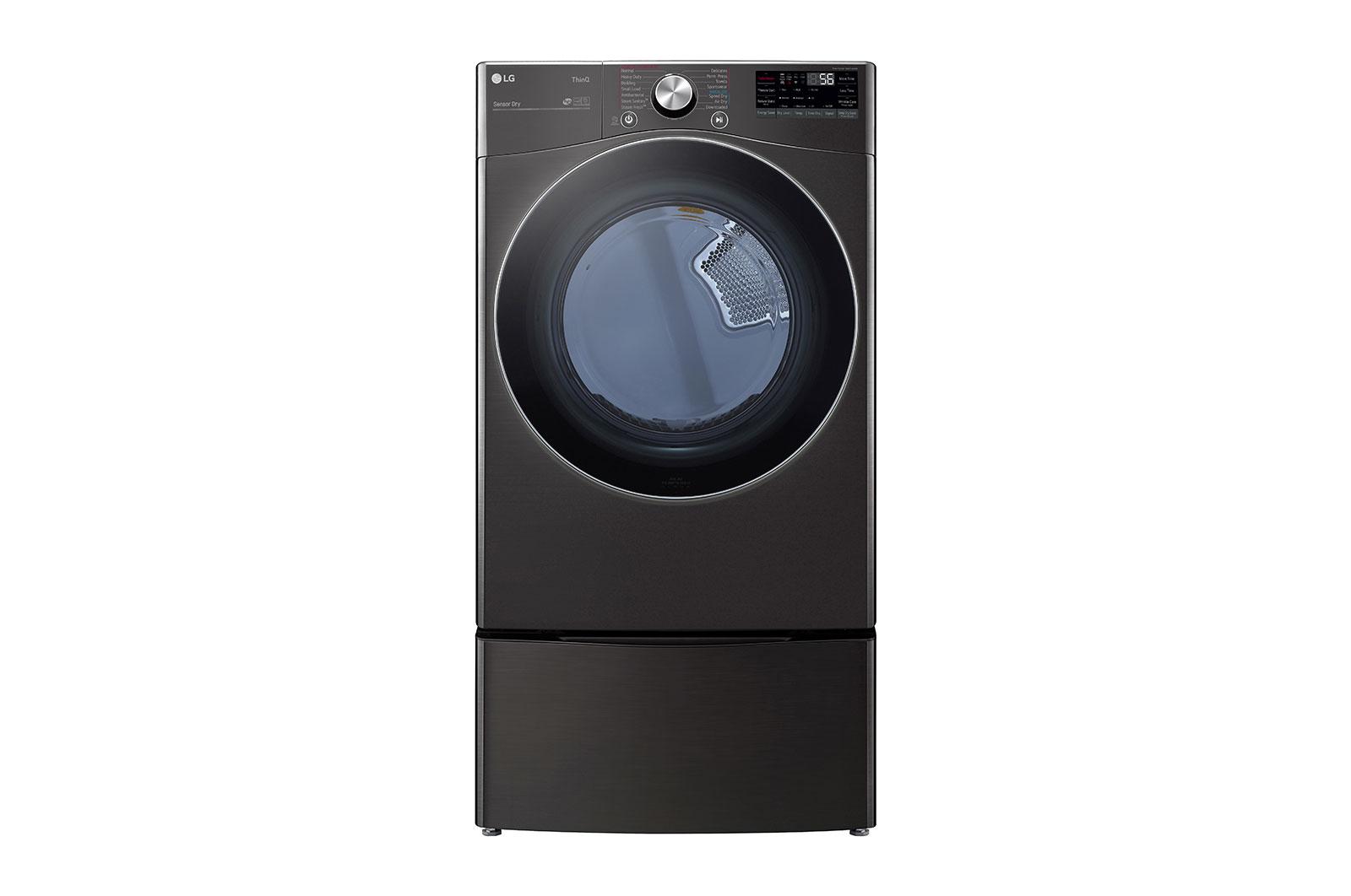 Lg 7.4 cu. ft. Ultra Large Capacity Smart wi-fi Enabled Front Load Electric Dryer with TurboSteam™ and Built-In Intelligence