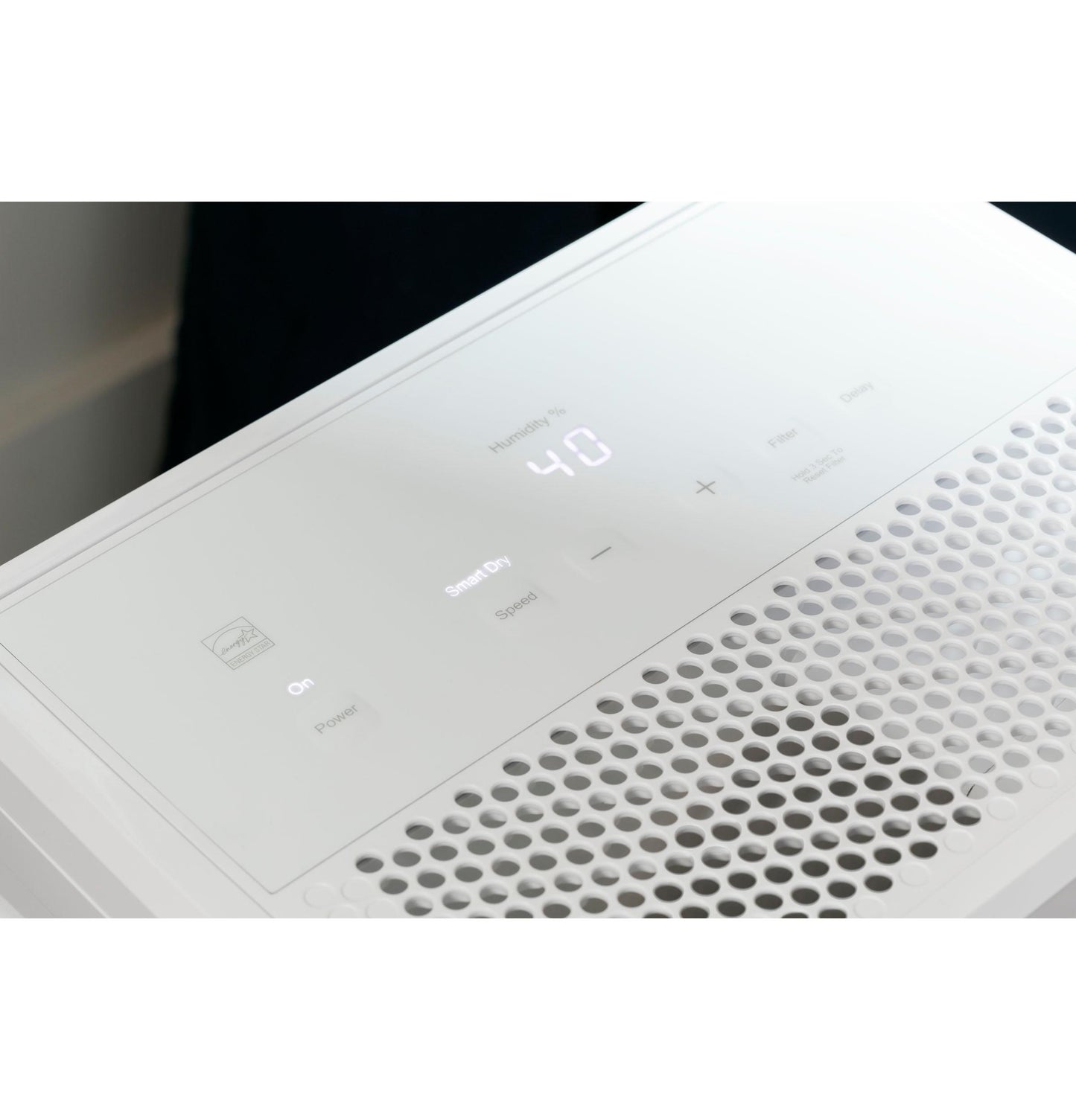 ADHR22LB GE® ENERGY STAR® 22 Pint Portable Dehumidifier with Smart Dry for Damp Spaces