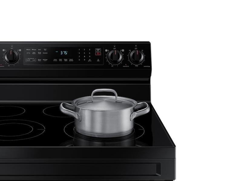 Samsung NE63A6511SB 6.3 cu. ft. Smart Freestanding Electric Range with No-Preheat Air Fry & Convection in Black