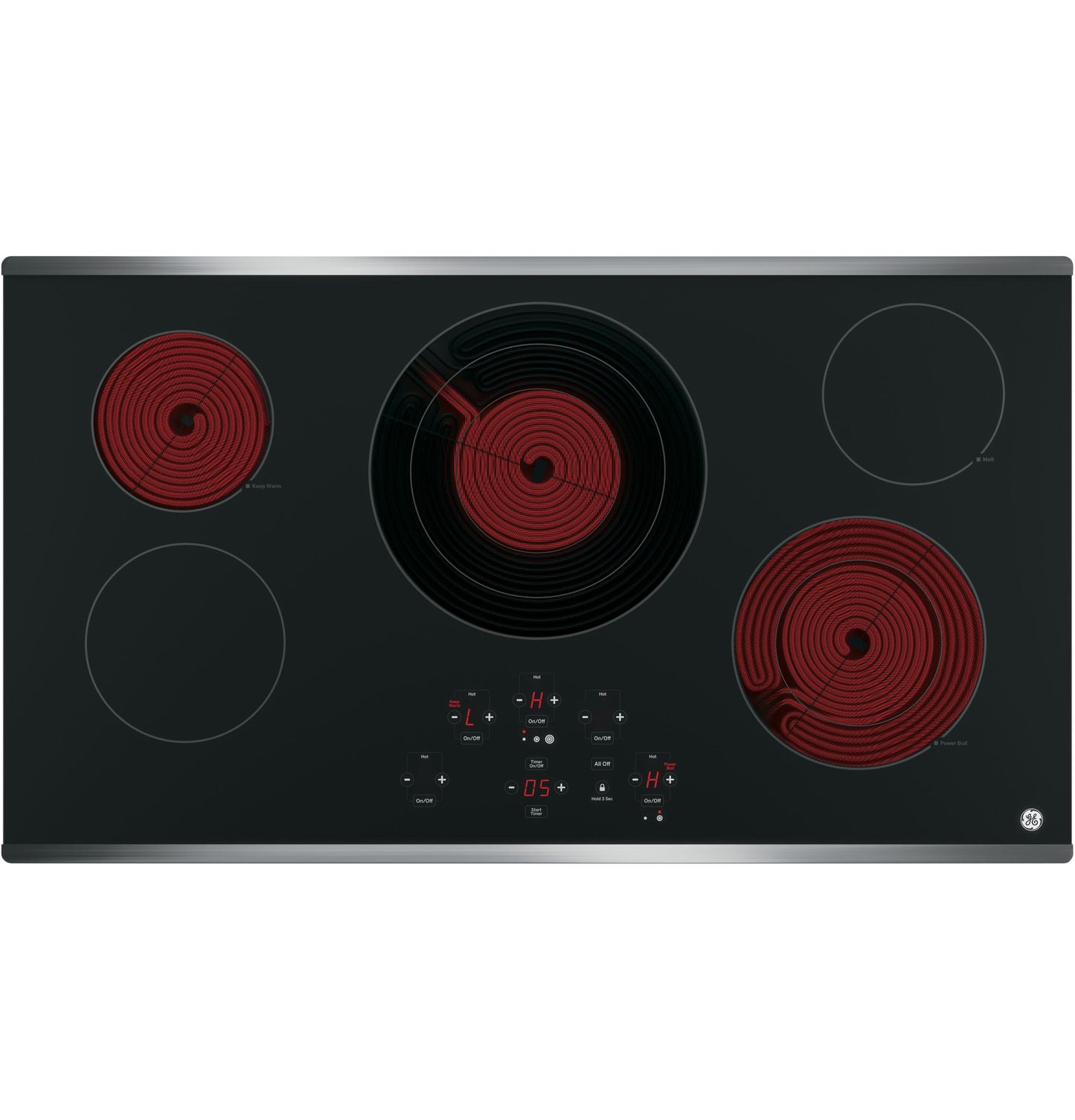 JP5036SJSS GE® 36" Built-In Touch Control Electric Cooktop