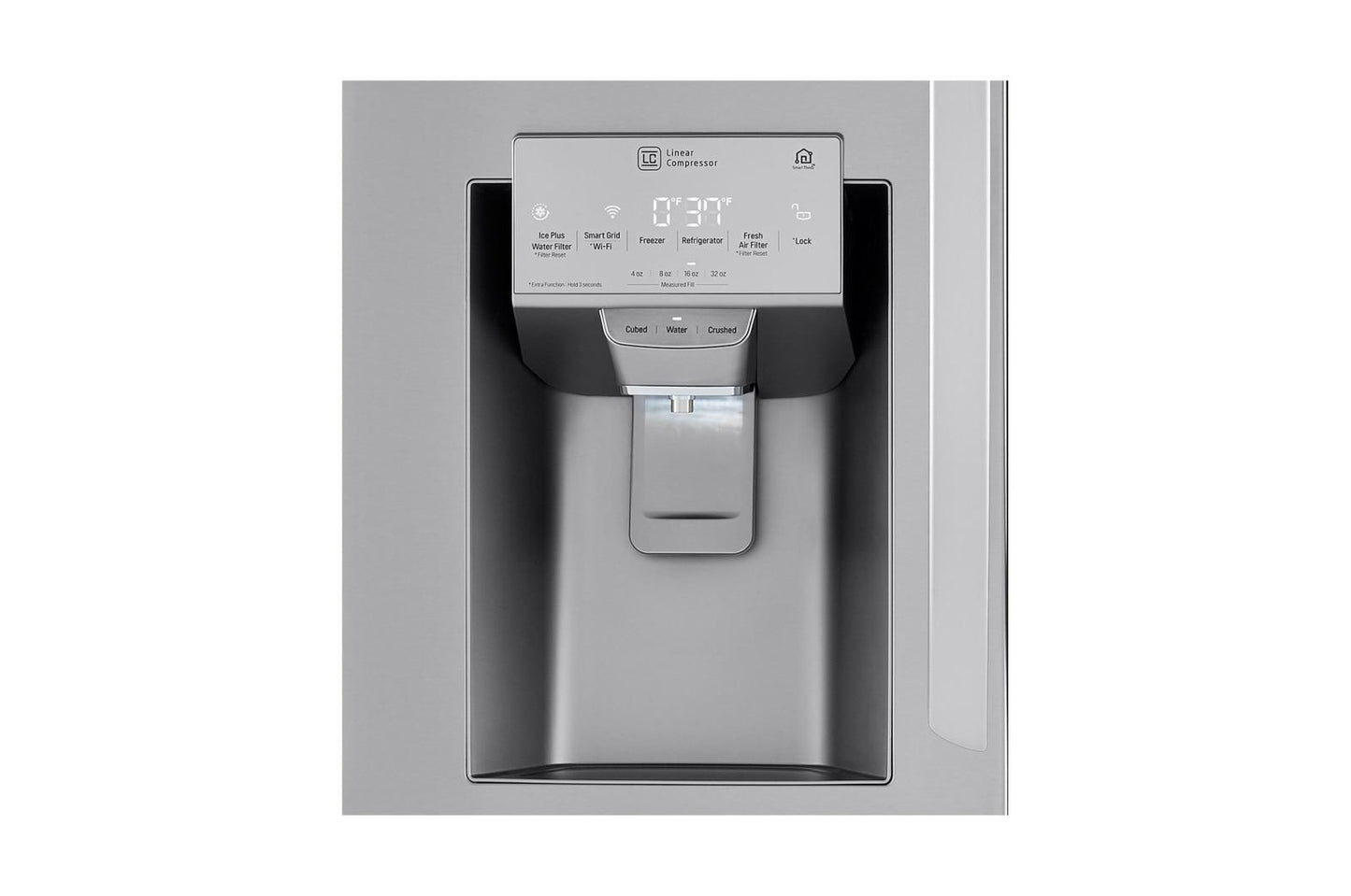 Lg LRMDC2306S 23 cu. ft. Smart Counter-Depth Refrigerator with Craft Ice™