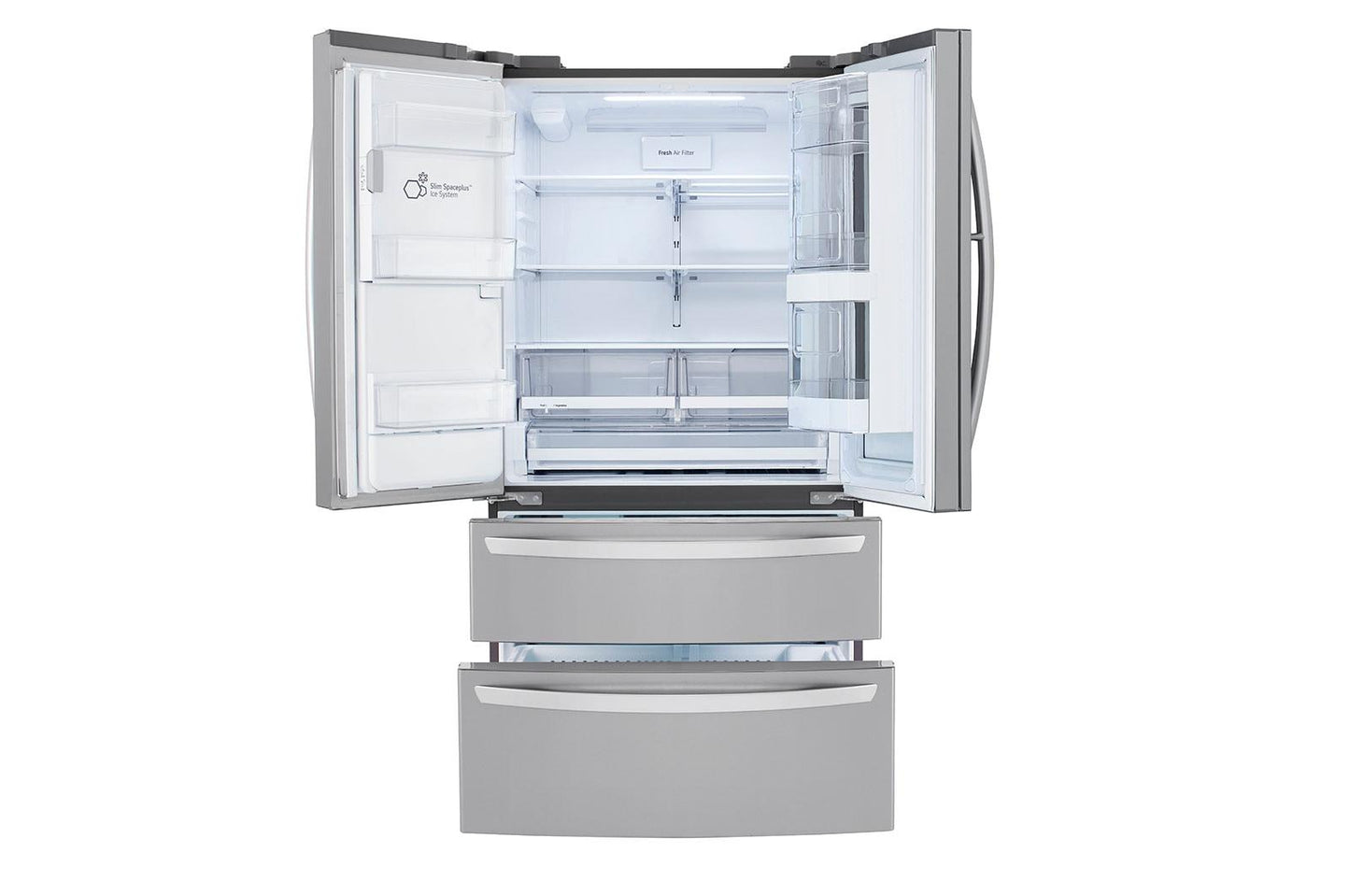 Lg LRMVS2806S 28 cu. ft. Smart InstaView® Door-in-Door® Double Freezer Refrigerator with Craft Ice™