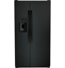 GSS25GGPBB GE® 25.3 Cu. Ft. Side-By-Side Refrigerator