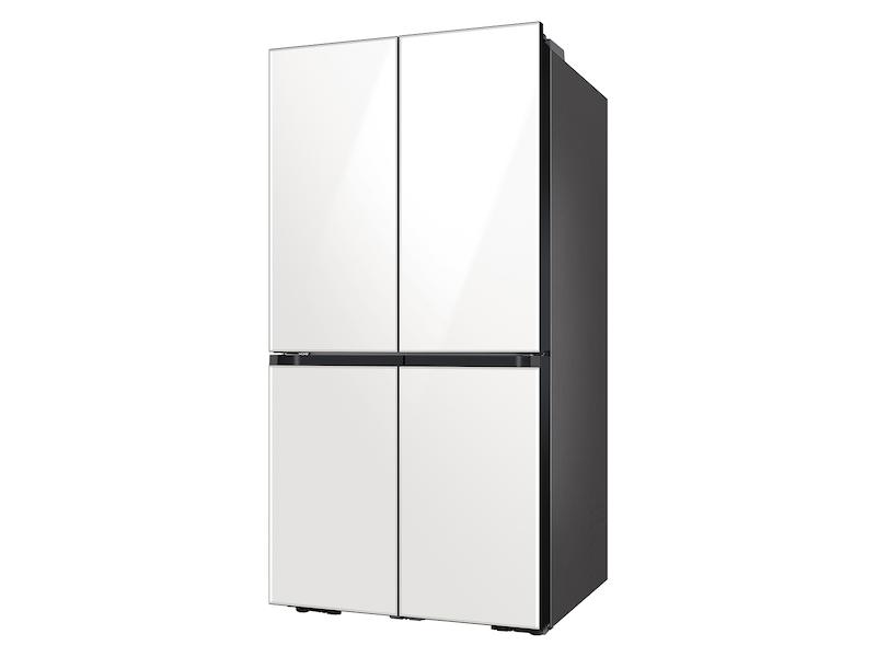 Bespoke Counter Depth 4-Door Flex™ Refrigerator (23 cu. ft.) in White Glass (2021)