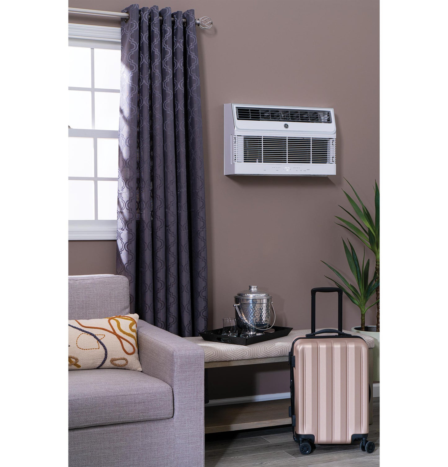 AJEM12DWH GE® 230/208 Volt Built-In Heat/Cool Room Air Conditioner