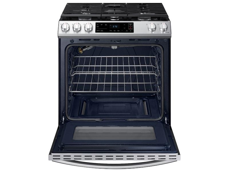 SAMSUNG 6.0 cu. ft. Smart Slide-in Gas Range in Stainless Steel