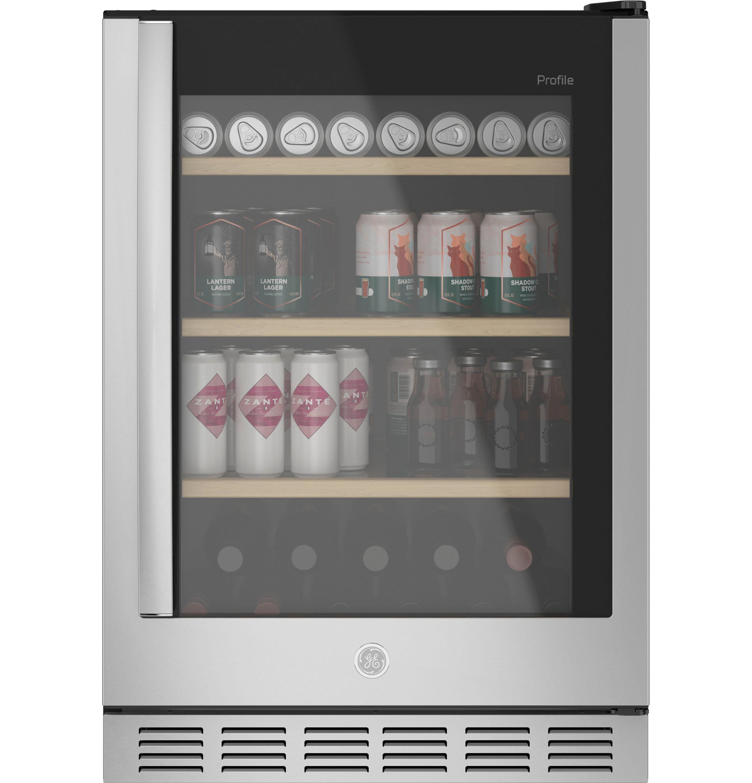 PVS06BSPSS GE Profile™ 155-Can or 52-Bottle Beverage Center