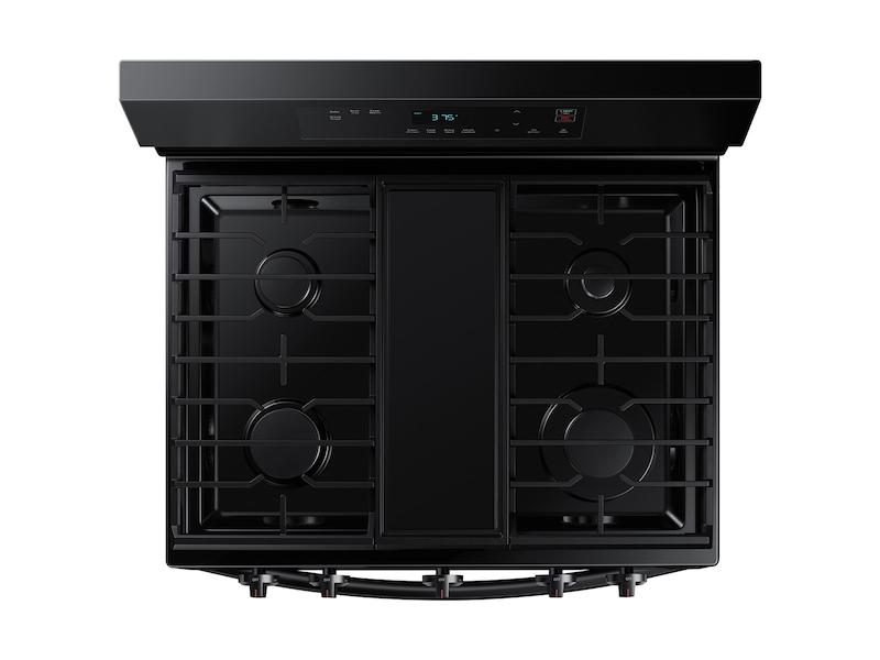 Samsung NX60A6111SB 6.0 cu. ft. Smart Freestanding Gas Range with Integrated Griddle in Black
