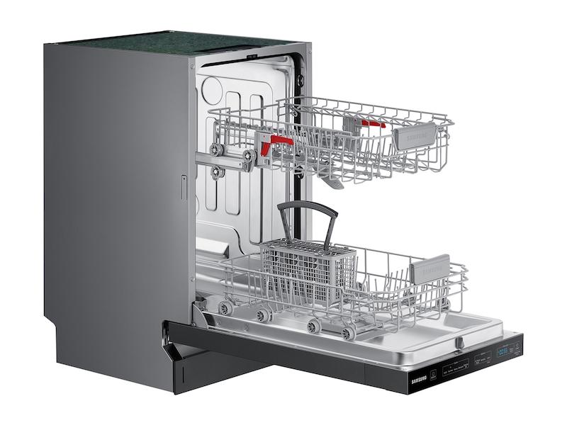 Whisper Quiet 46 dBA Dishwasher in Black Stainless Steel