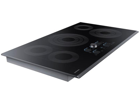 Samsung NZ36K7570RG 36" Smart Electric Cooktop with Sync Elements in Black Stainless Steel