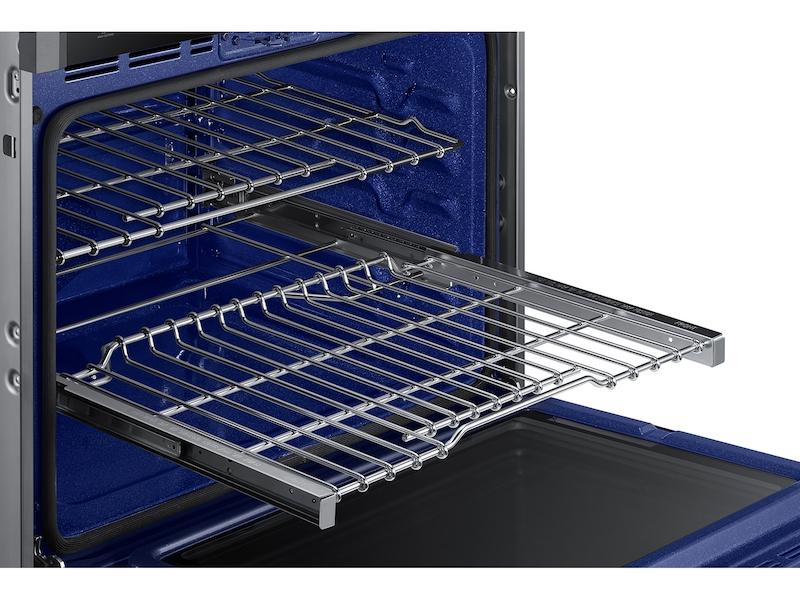 Samsung NV51K6650SG 30" Smart Single Electric Wall Oven with Steam Cook in Black Stainless Steel